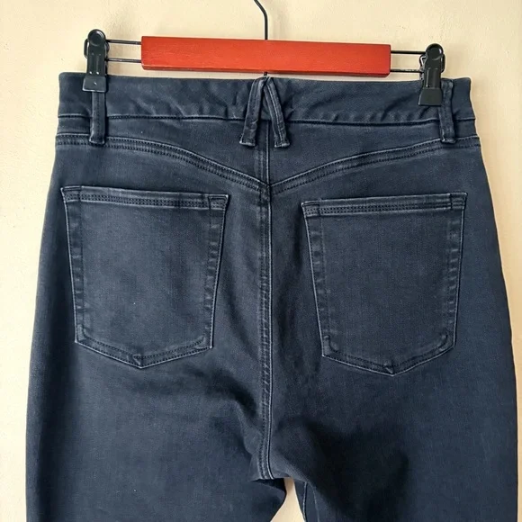 Good American | Good Waist Long Slit Outseam Skinny Jeans Black 12/31 NWT - Picture 8 of 10